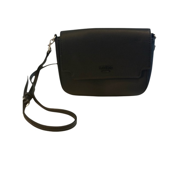 Guess Black Faux Leather‎ Flap Crossbody Bag Los Angeles - Picture 3 of 7